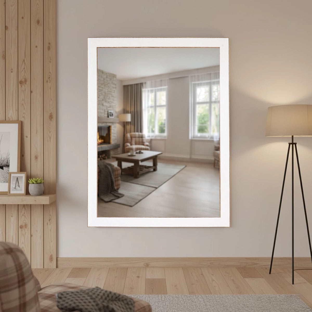 Espejo, Marco Clásico, Color Blanco