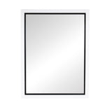 Espejo, Marco Clásico, Color Blanco y Negro