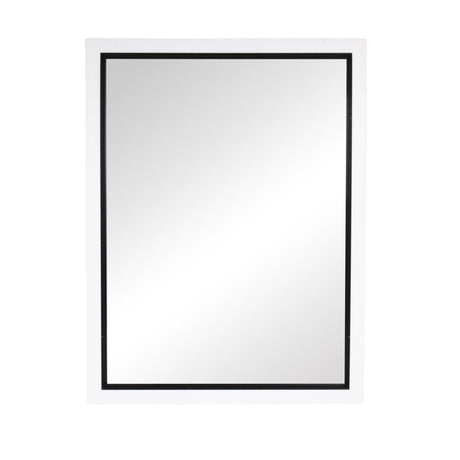 Espejo, Marco Clásico, Color Blanco y Negro