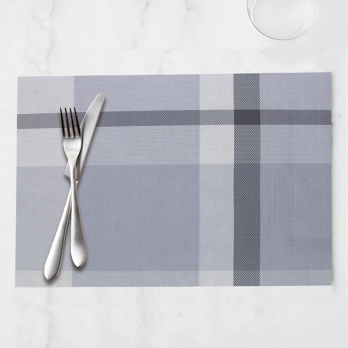 Mantel Individual para Comer color Gris con Beige 30x45cm