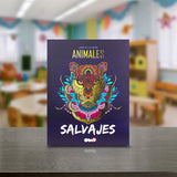 Libro de Colorear Mándala Animales Salvajes 64 pág.