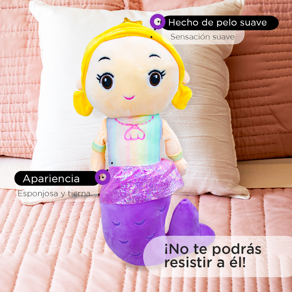 Kit de Peluche Sirenita Daisy ¡Llévate 3 y paga 2!
