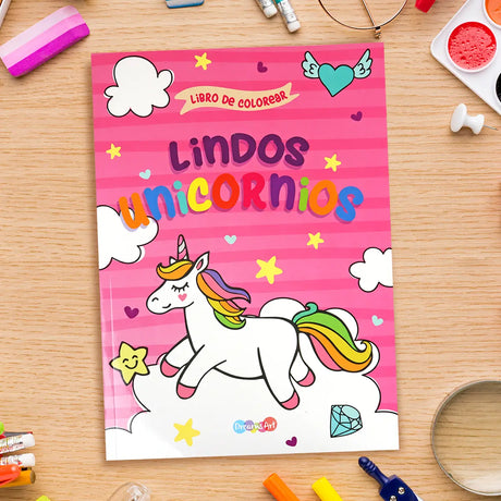 Libro para Colorear, Lindos Unicornios