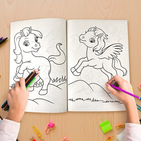 Libro para Colorear, Lindos Unicornios