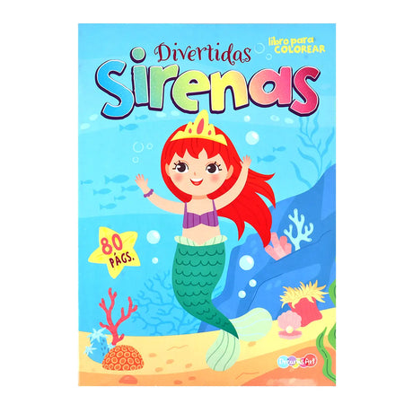 Libro para Colorear, Divertidas Sirenas