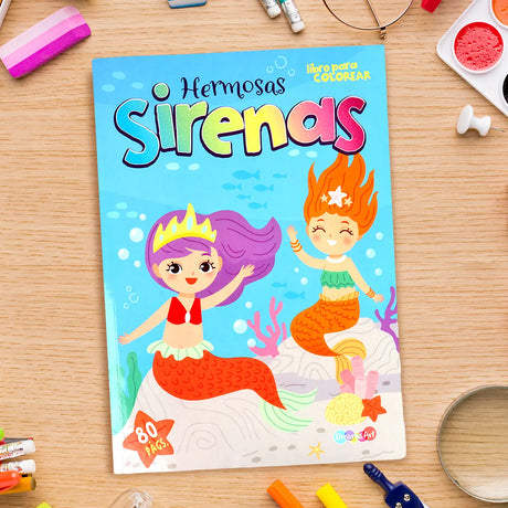 Libro para Colorear, Hermosas Sirenas