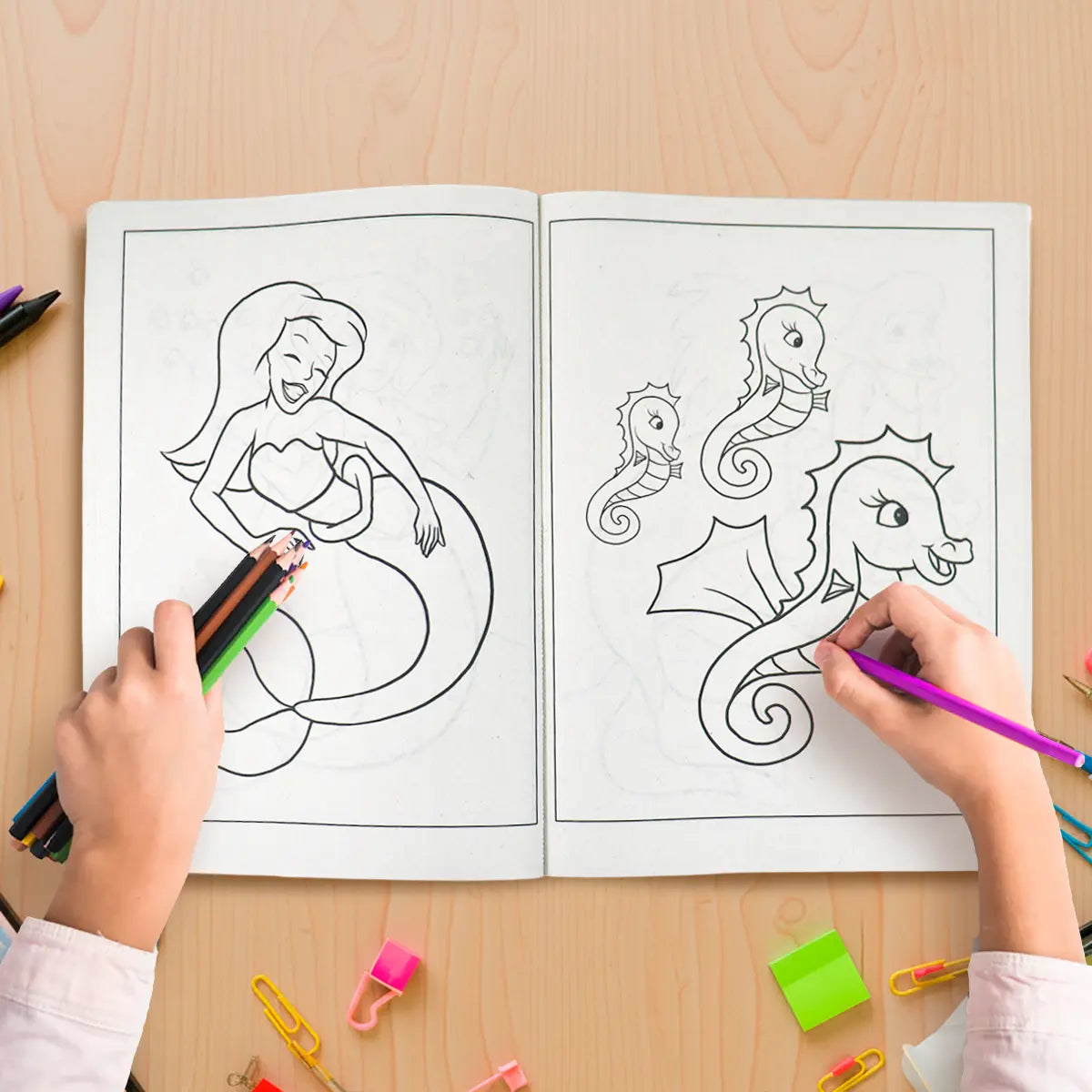 Libro para Colorear, Hermosas Sirenas