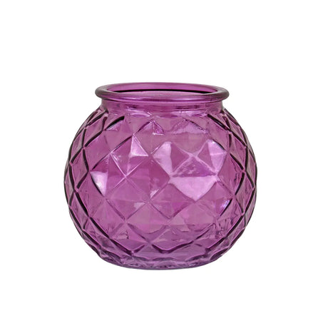 Florero de Cristal, Color Morado