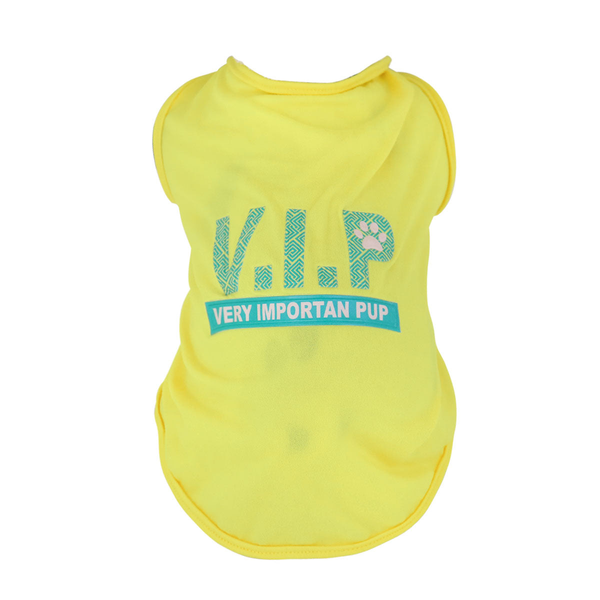 Playera color Amarillo para Mascota, V.I.P.