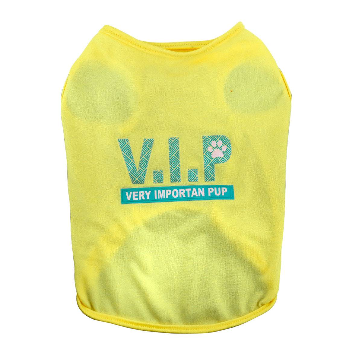 Playera color Amarillo para Mascota, V.I.P.