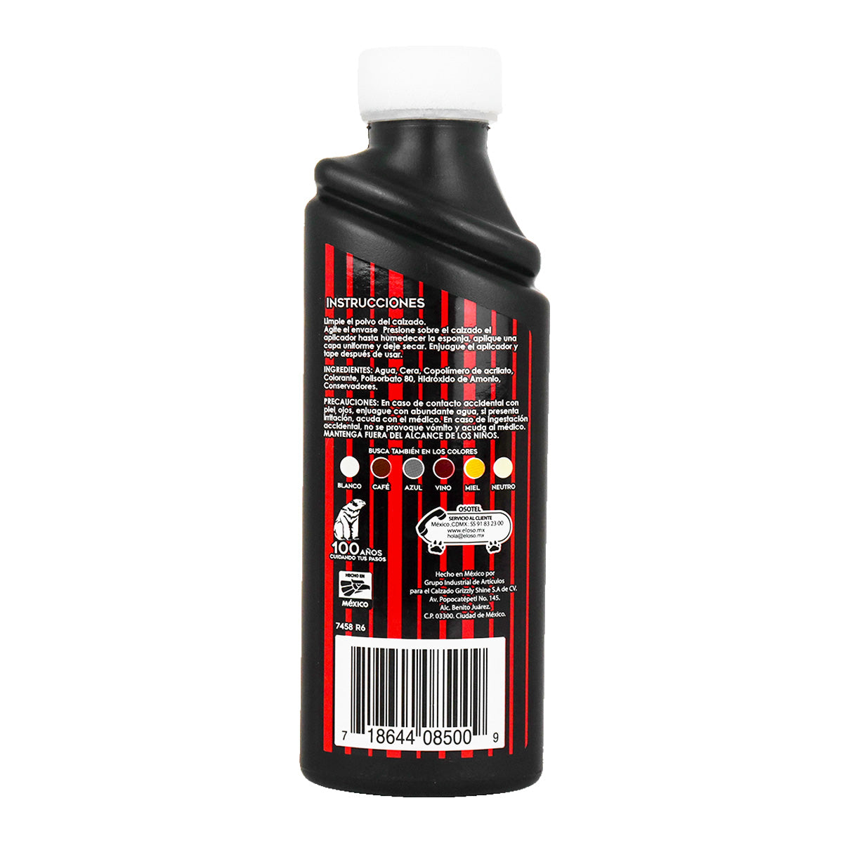 Cera Líquida para Calzado color Negro 70 ml, El Oso