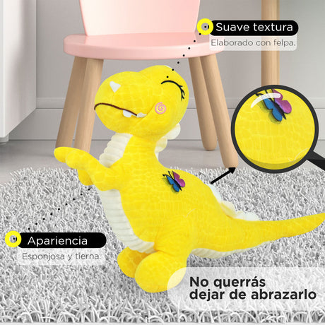 3X2 Dinosaurio de Peluche color Amarillo