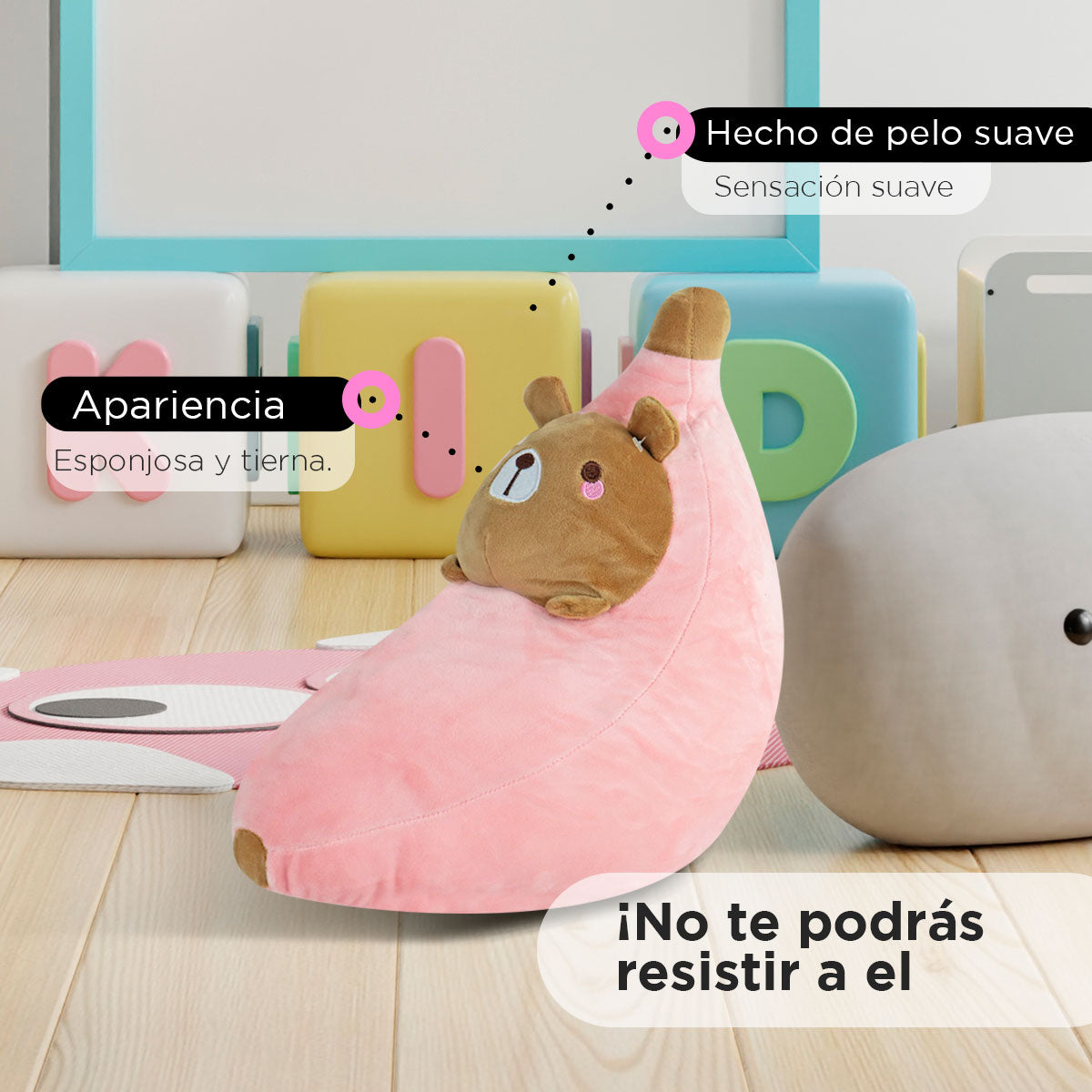 Kit de Peluche, Plátano con Osito ¡Llévate 3 y paga 2!