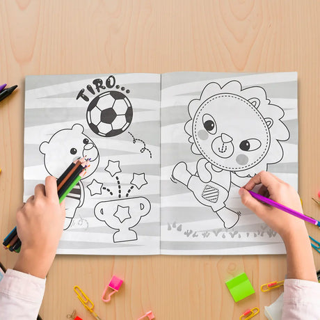 Libro para Colorear, Fútbol y Amistad