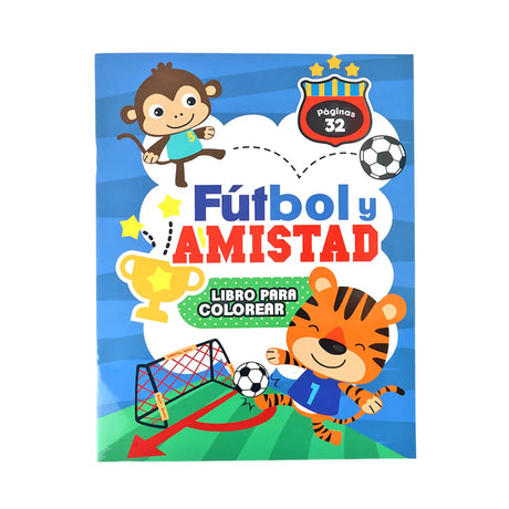Libro para Colorear, Fútbol y Amistad