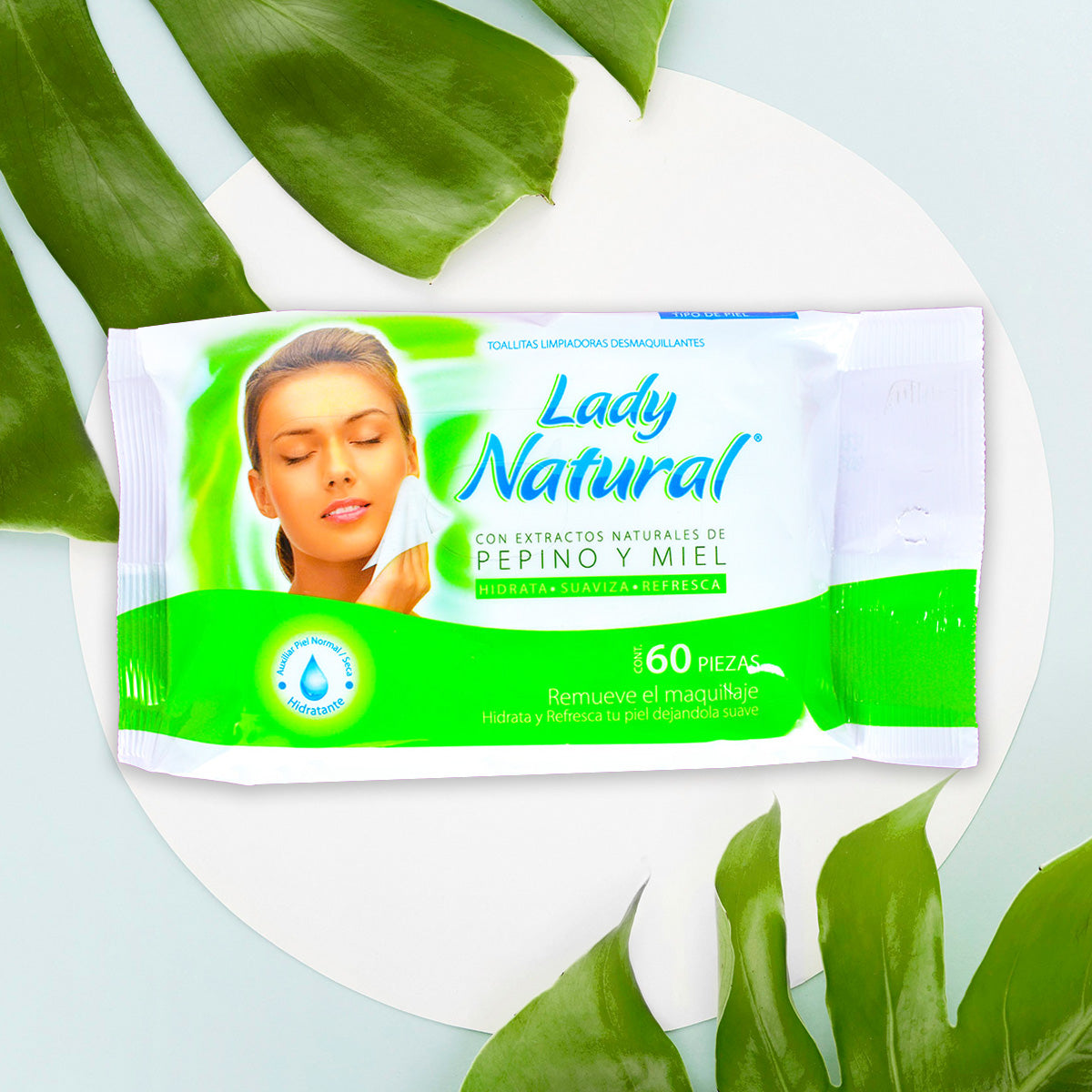 Toallas Limpiadoras Desmaquillantes Lady Natural