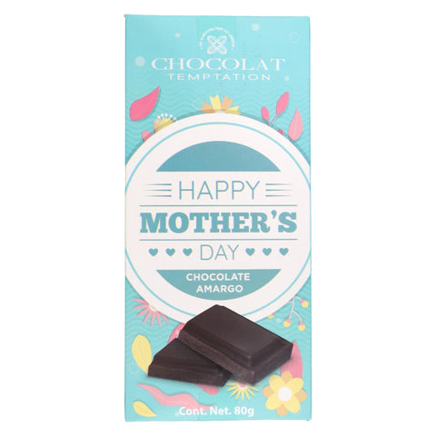 Chocolate Amargo, 80gr, Happy Mother's Day