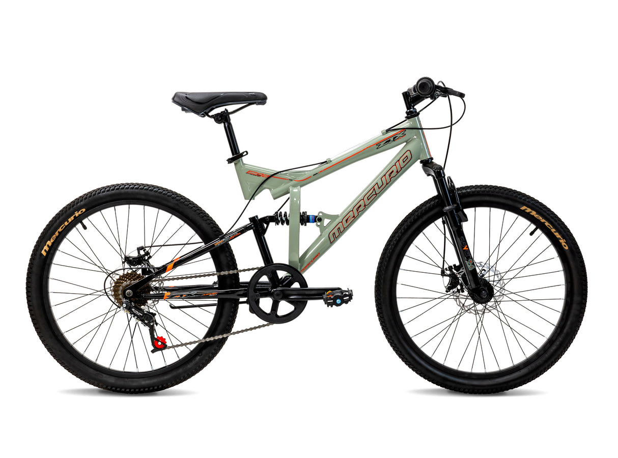 BICICLETA MERCURIO ZTX R24 GRIS 21V 22201**