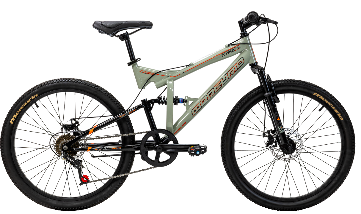 BICICLETA MERCURIO ZTX R24 GRIS 21V 22201**