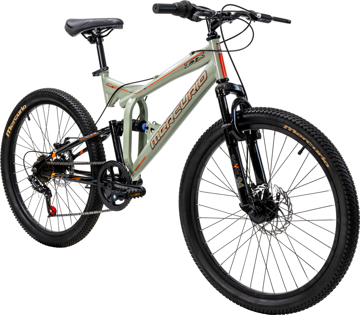 BICICLETA MERCURIO ZTX R24 GRIS 21V 22201**