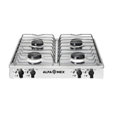 Parrilla de Gas Alfamex 4 Quemadores Blanco 312