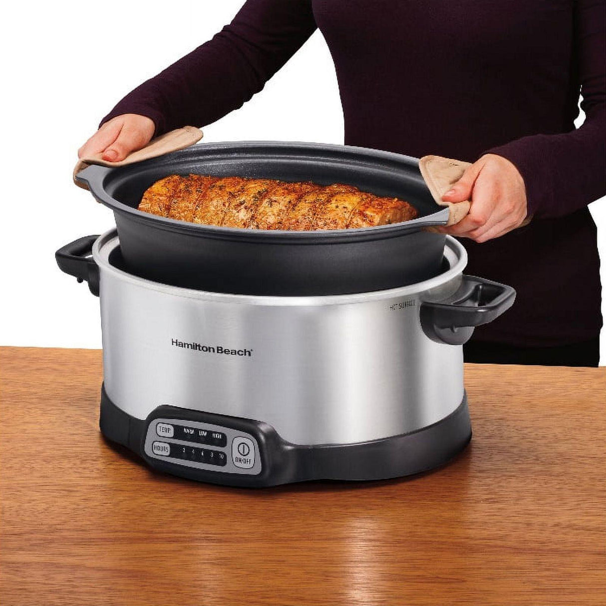 Olla de Cocción Lenta Hamilton Beach 5.6 Litros 33662MN