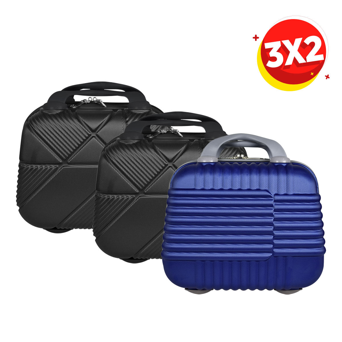 3X2 Maleta Black y Blue 35x17x29 cm