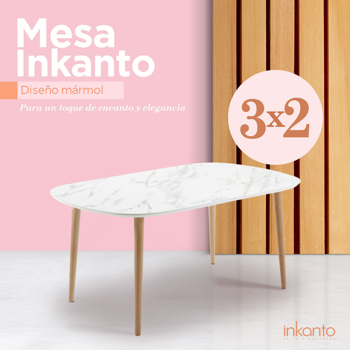 Kit de Mesas de Centro con Tapa de Mármol de Imitación ¡Llévate 3 y paga 2!