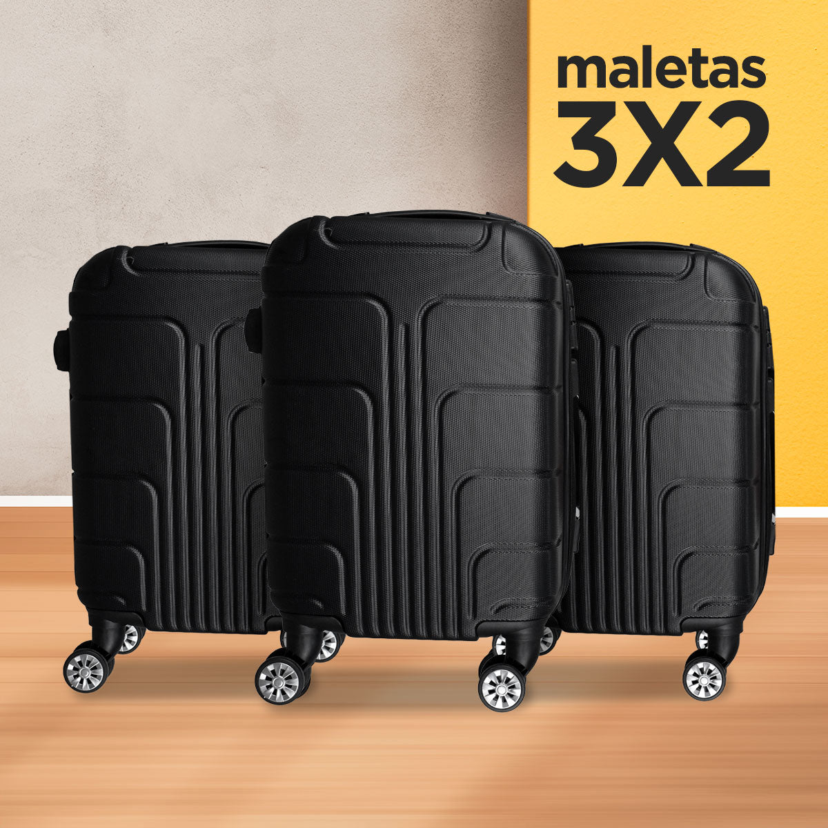 3x2 Maleta de Viaje Bolton 34x21x50cm