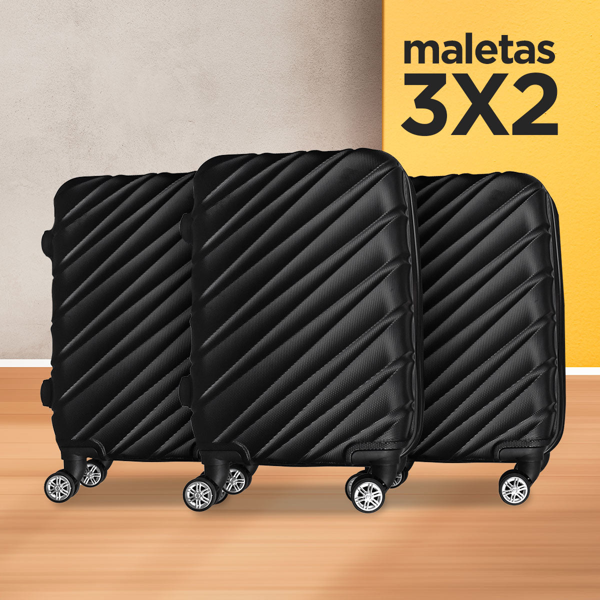 3x2 Maleta de Viaje Falcon 34x21x50cm