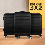 Set de Maletas de Viaje Dublín: ¡Llévate 3 y paga 2!, 37x23x55cm