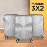 Set de Maletas de Viaje Patriot: ¡Llévate 3 y paga 2!, 37x23x55cm