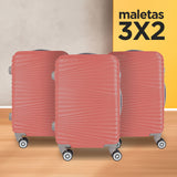 Set de Maletas de Viaje Satur: ¡Llévate 3 y paga 2!, 37x23x55cm