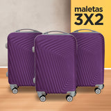 Set de Maletas de Viaje Astralis: ¡Llévate 3 y paga 2!, 37x23x55cm