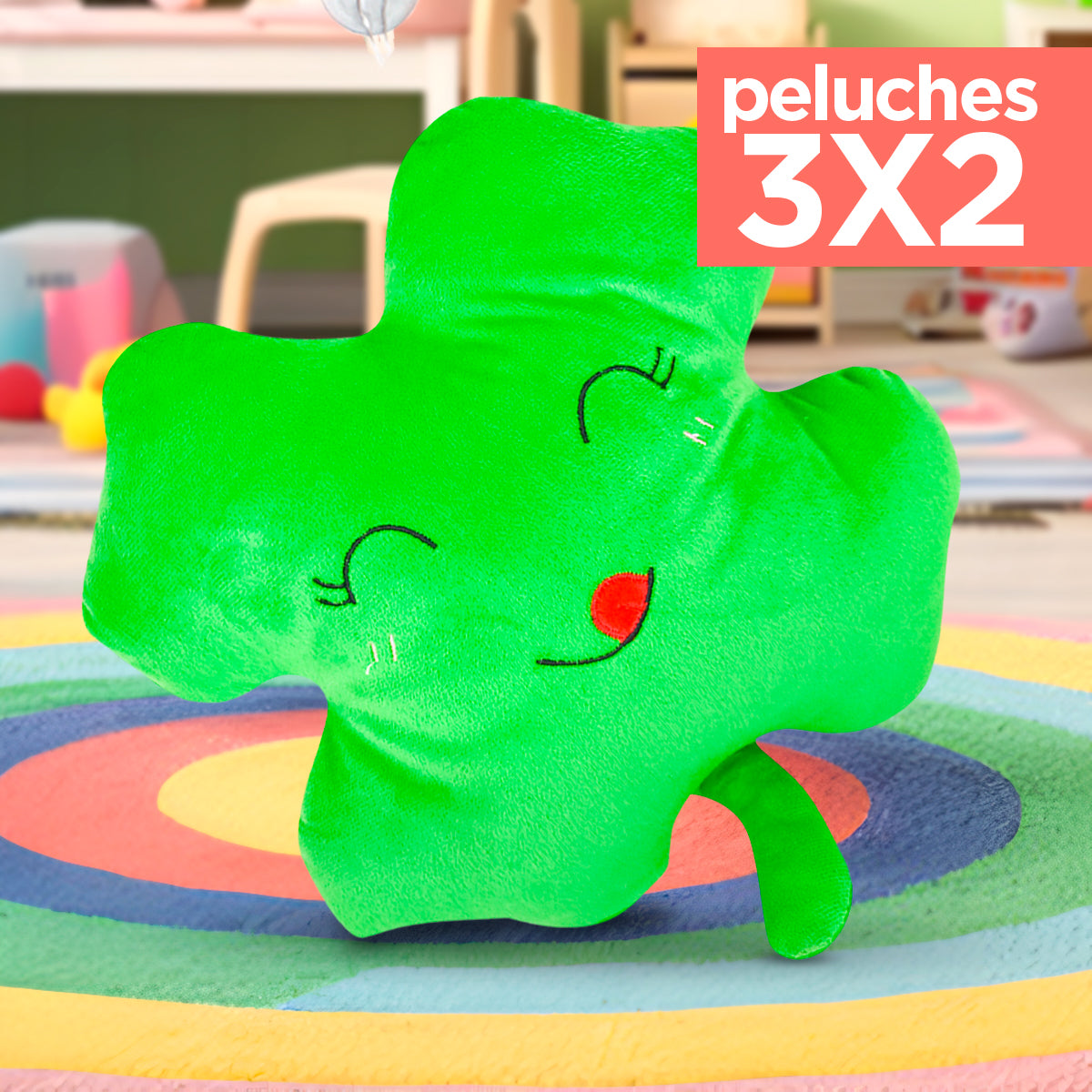 Kit de Peluche, Trébol de la Suerte ¡Llévate 3 y paga 2!