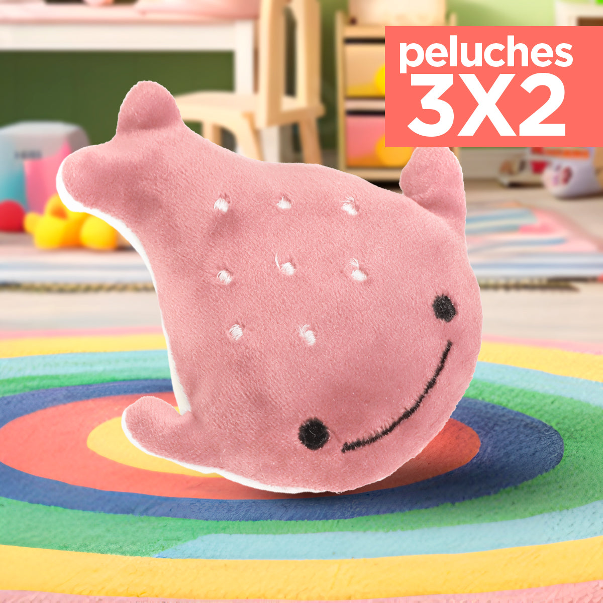 Kit de Peluche, Ballena, Color Rosa ¡Llévate 3 y paga 2!