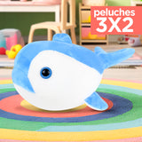 Kit de Peluches, Delfín, Color Azul ¡Llévate 3 y paga 2!
