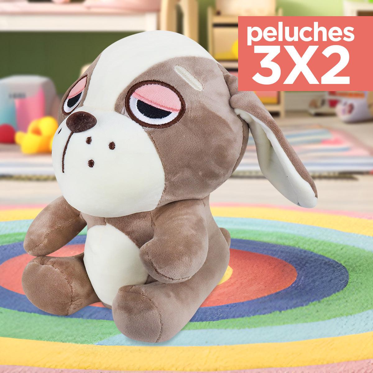 Kit de Peluche, Perrito, Color Café ¡Llévate 3 y paga 2!