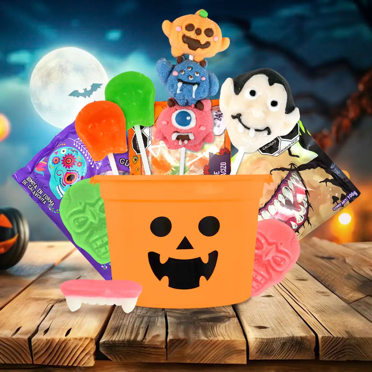 Kit de Calaverita: Dulce Magia de Halloween, Color Naranja