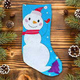 Kit Navideño, Bota Navideña Color Azul + Gomitas Pelables