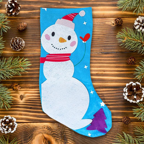 Kit Navideño, Bota Navideña Color Azul + Gomitas Pelables