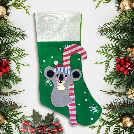 Kit Navideño, Bota Navideña Diseño Koala + Gomitas Pelables