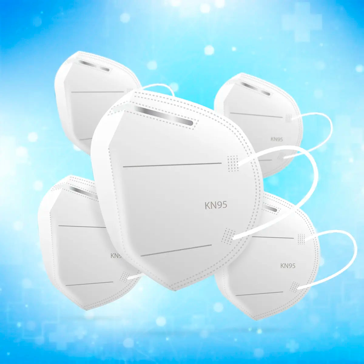 Paquete de Cubrebocas KN95, 50 pzas