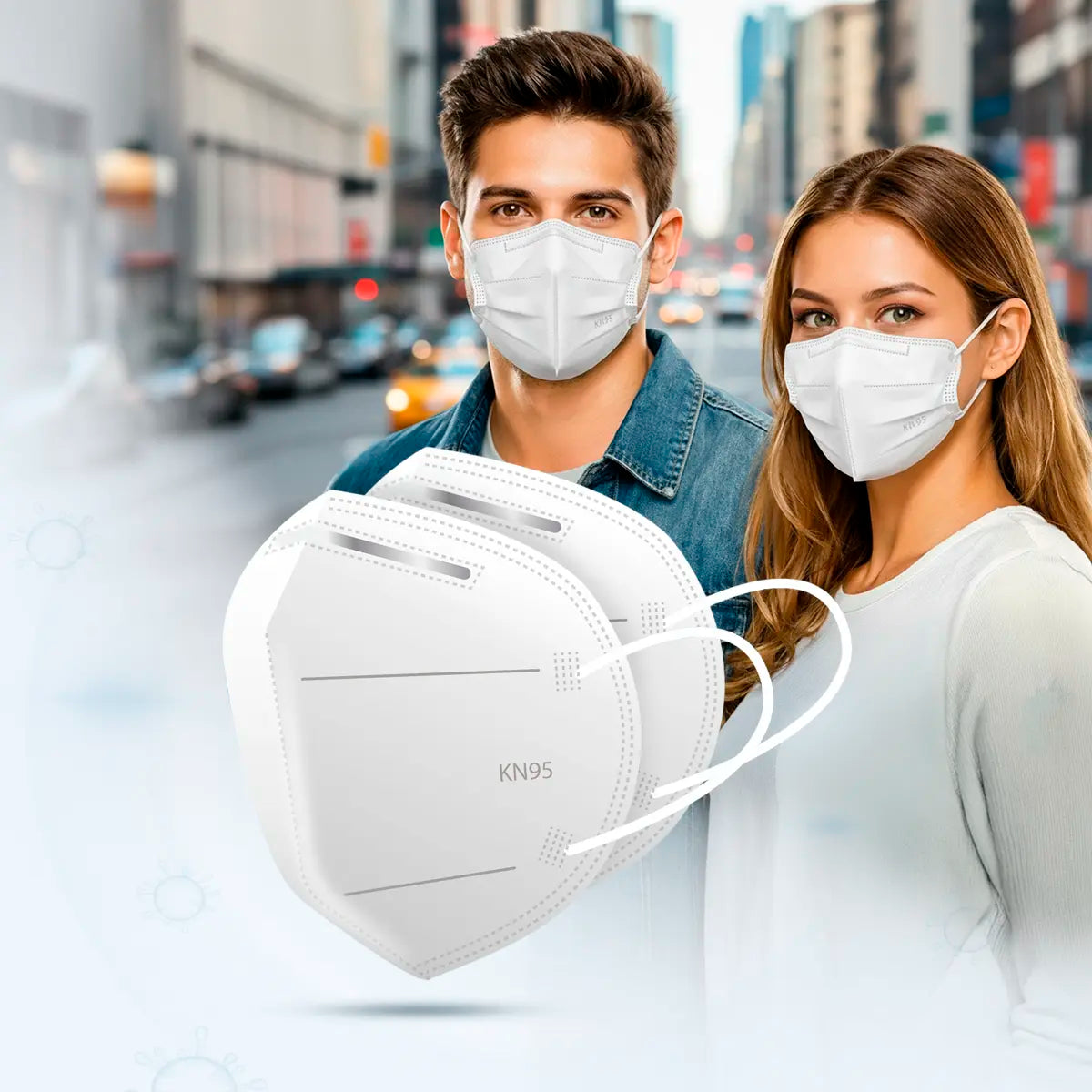 Paquete de Cubrebocas KN95, 50 pzas