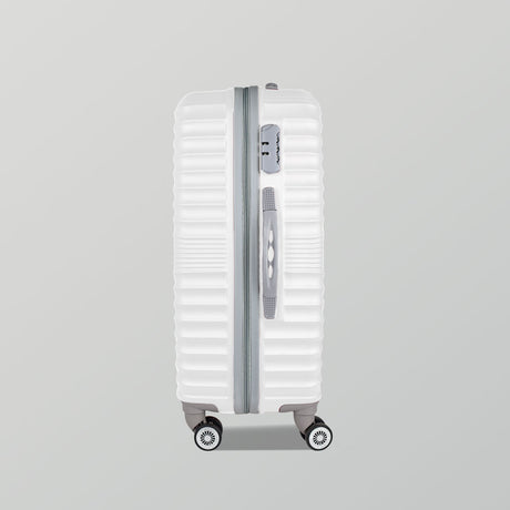 3x2 Maleta de Viaje Luna, color Blanco 34x21x50cm