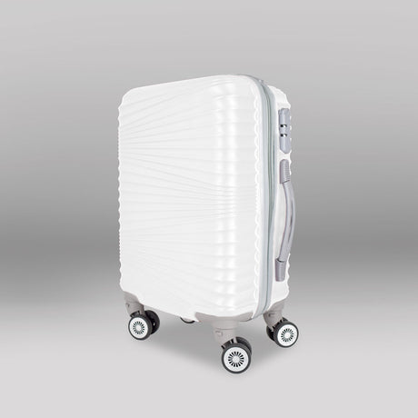 3x2 Maleta de Viaje Luna, color Blanco 34x21x50cm