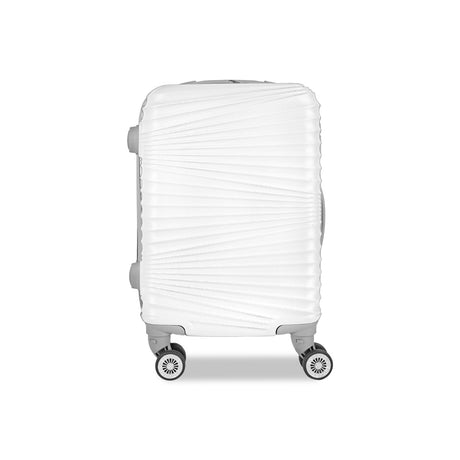 3x2 Maleta de Viaje Luna, color Blanco 34x21x50cm