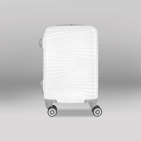 3x2 Maleta de Viaje Luna, color Blanco 34x21x50cm