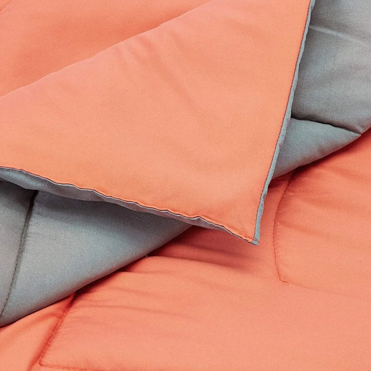 SET DE CAMA SPRING AIR CORAL-GRIS INDIVIDUAL**