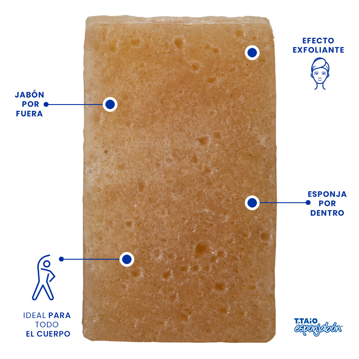 T.Taio Esponjabón Exfoliante con Avena 120g